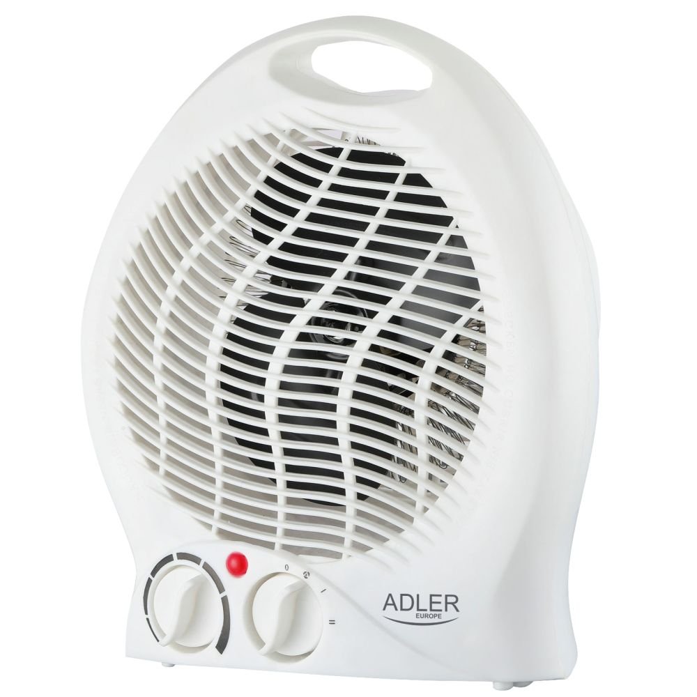 Adler Heater AD7728 Fan Heater, 2000 W, Number of power levels 2, White