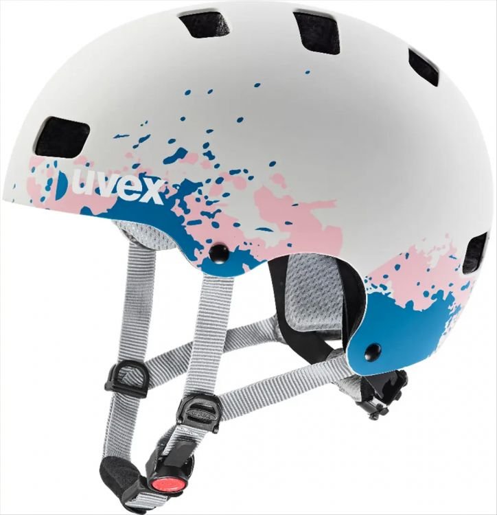 Kask rowerowy Uvex Kid 3 CC Grey/Grapefruit 51-55cm