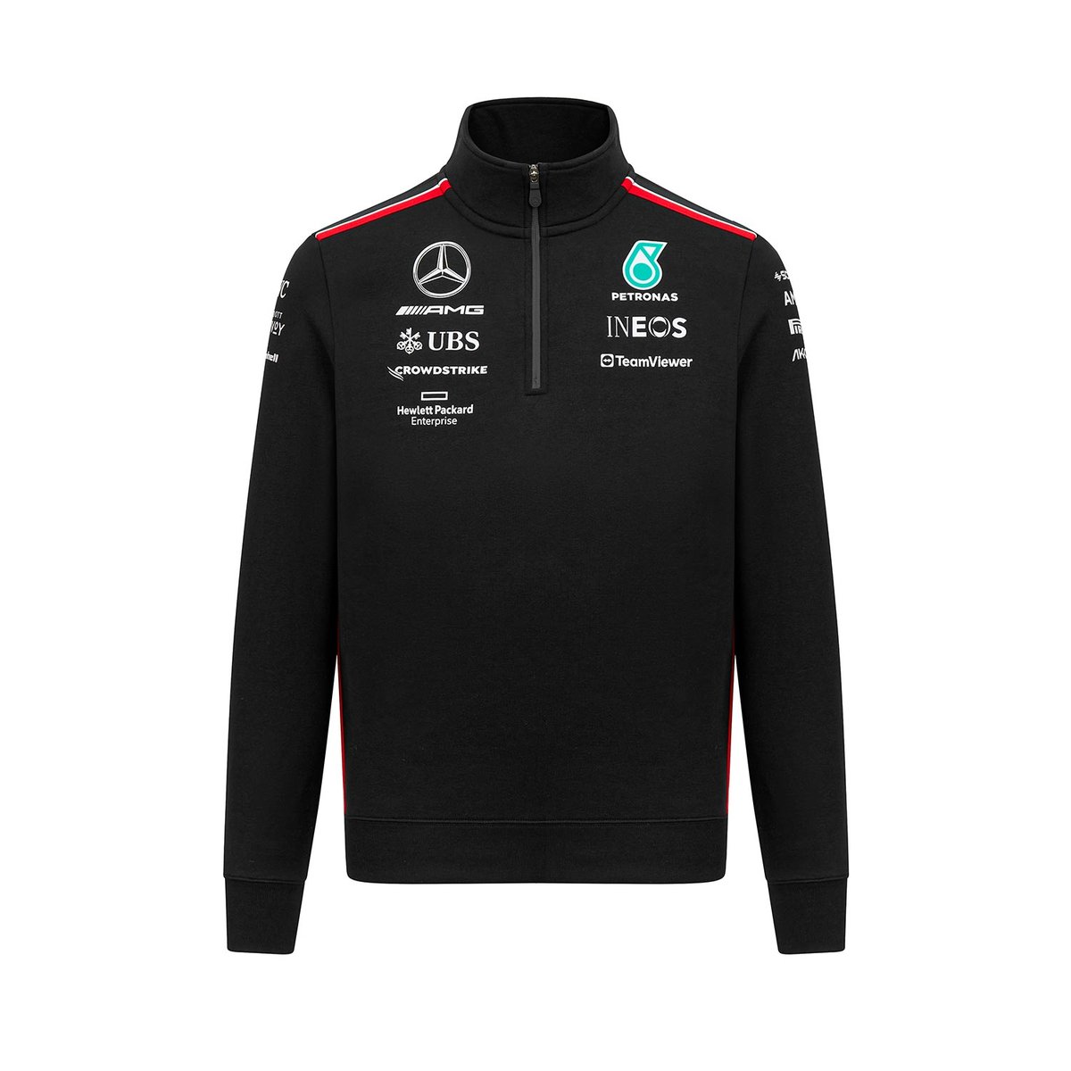 Bluza męska 1/4 Zip Team Black Mercedes AMG F1 2023