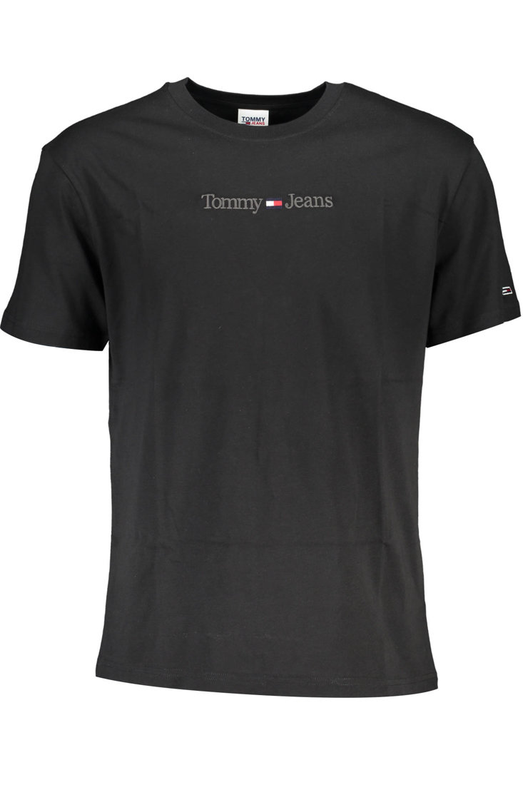 CZARNY T-SHIRT MĘSKI Z KRÓTKIM RĘKAWEM TOMMY HILFIGER