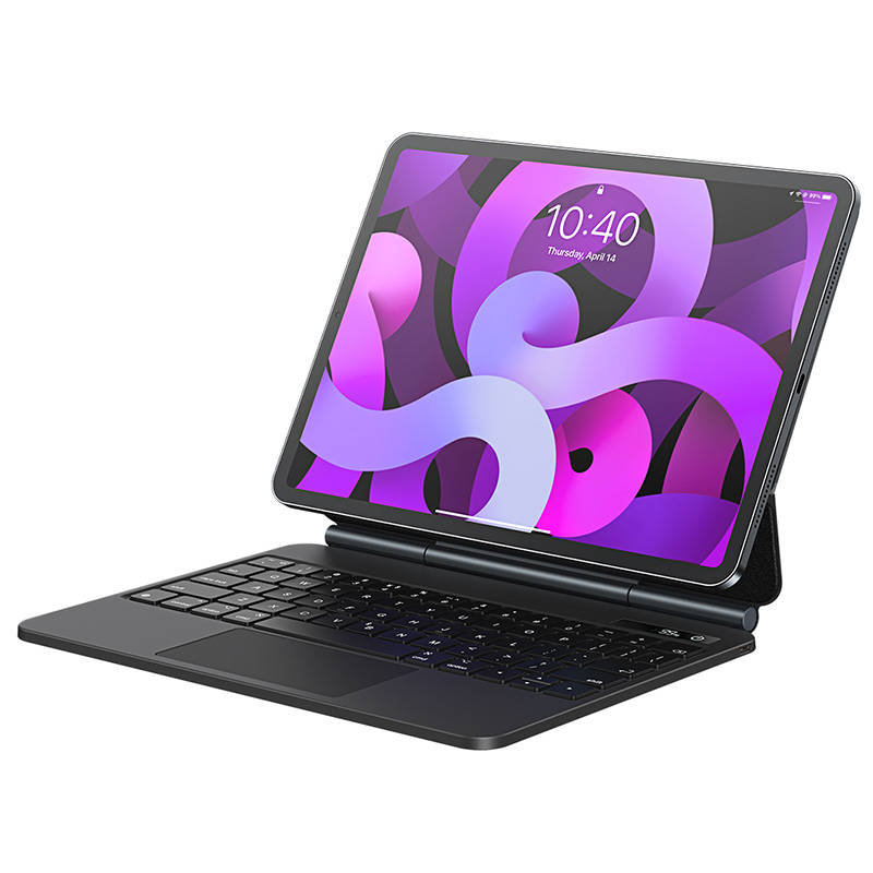 Baseus Brilliance klawiatura bluetooth etui iPad Pro 11'' (2018/2020/2021) / iPad Air 4 10.9'' / iPad Air 5 10.9'' / iPad 10 10.9'' (2022) magnetyczne z klapką podstawka szare