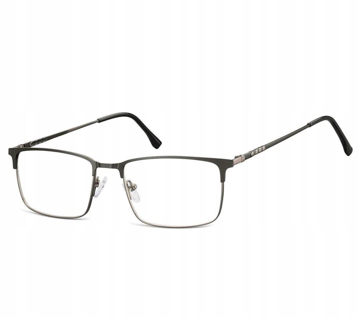 Okulary Nerd prostokątne Zerówki Korekcyjne Unisex