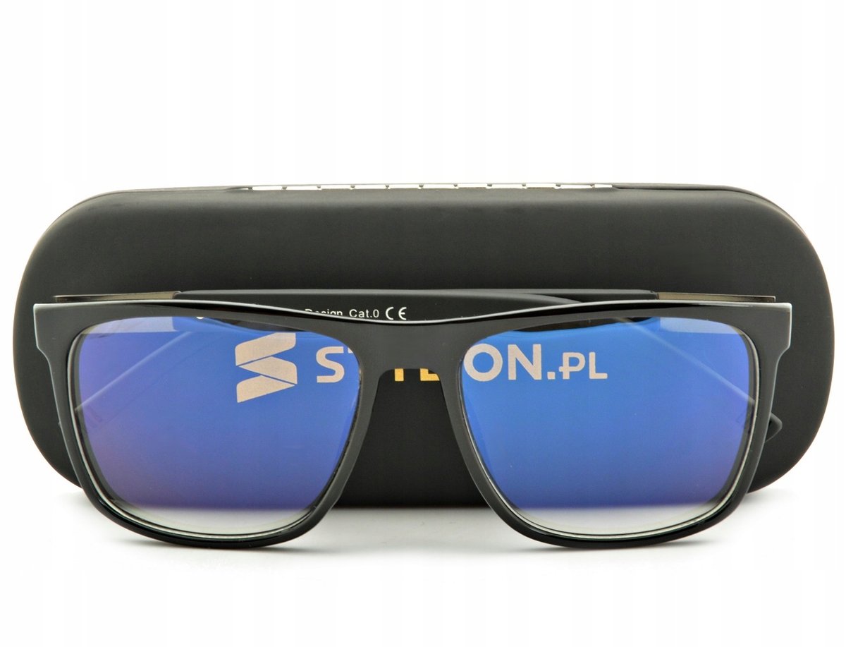 Okulary NERD z Filtrem NIEBIESKIM do EKRANÓW LCD