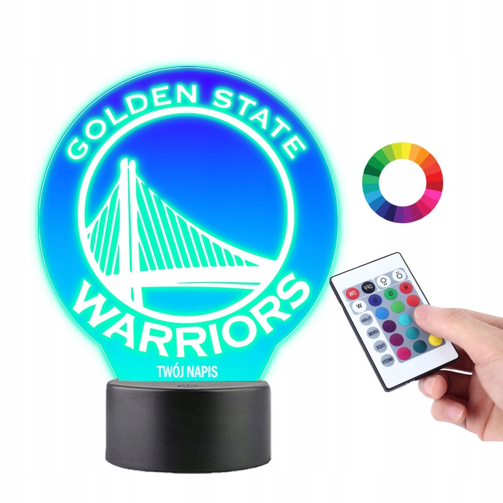 Lampka na Biurko Statuetka Golden State Warrios