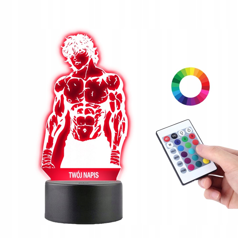 Lampka na Biurko Statuetka Baki Hanma Prezent