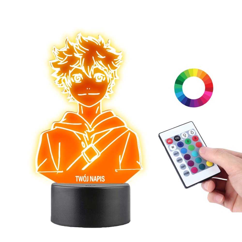 Lampka na Biurko Statuetka 3D Shojo Hinata Haikyuu