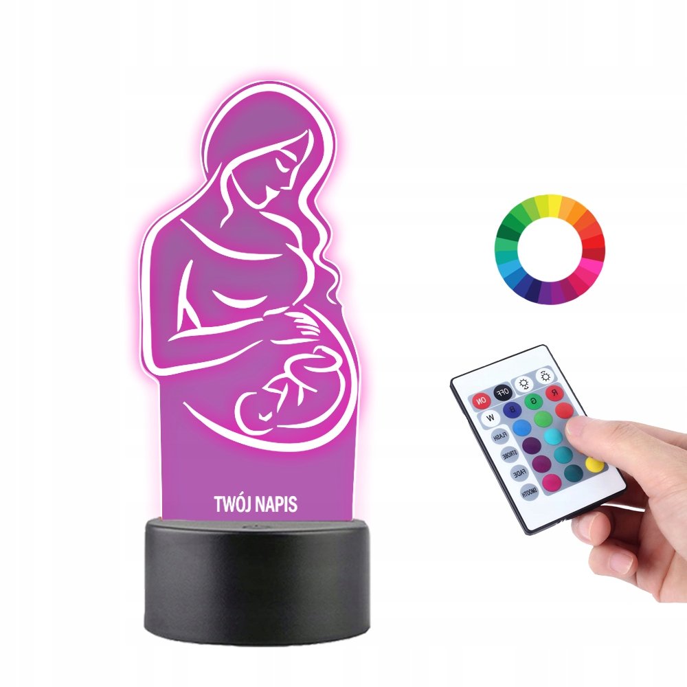 Lampka na Biurko Statuetka Ciąża Kobieta w Ciąży