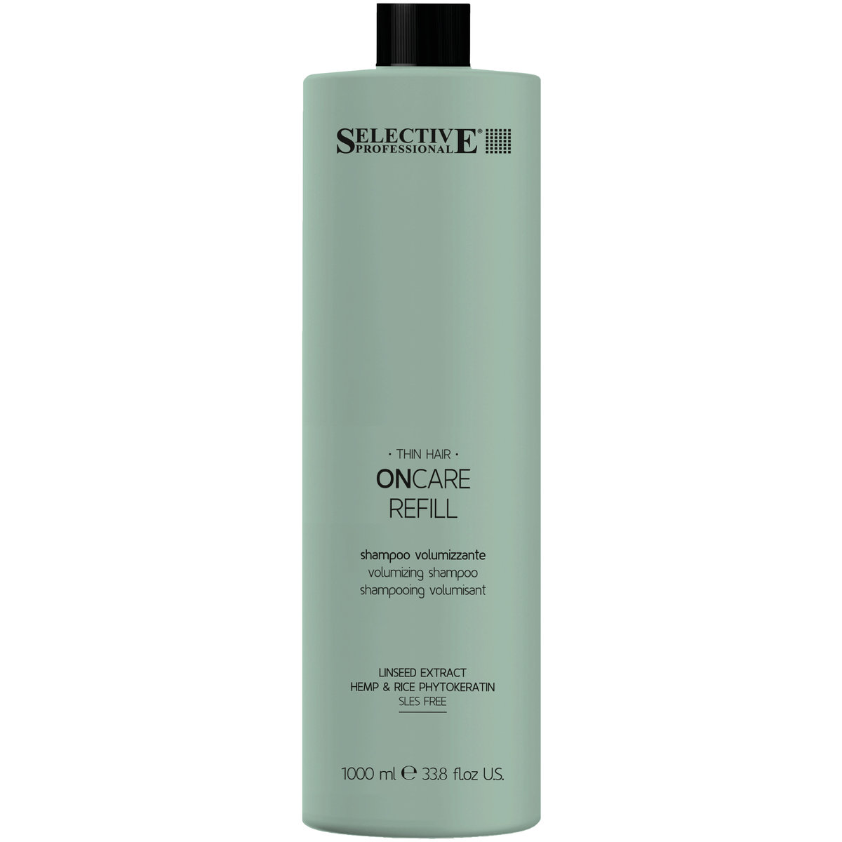 Selective, On Care, Szampon do włosów cienkich i wrażliwych Refill, 1000 ml