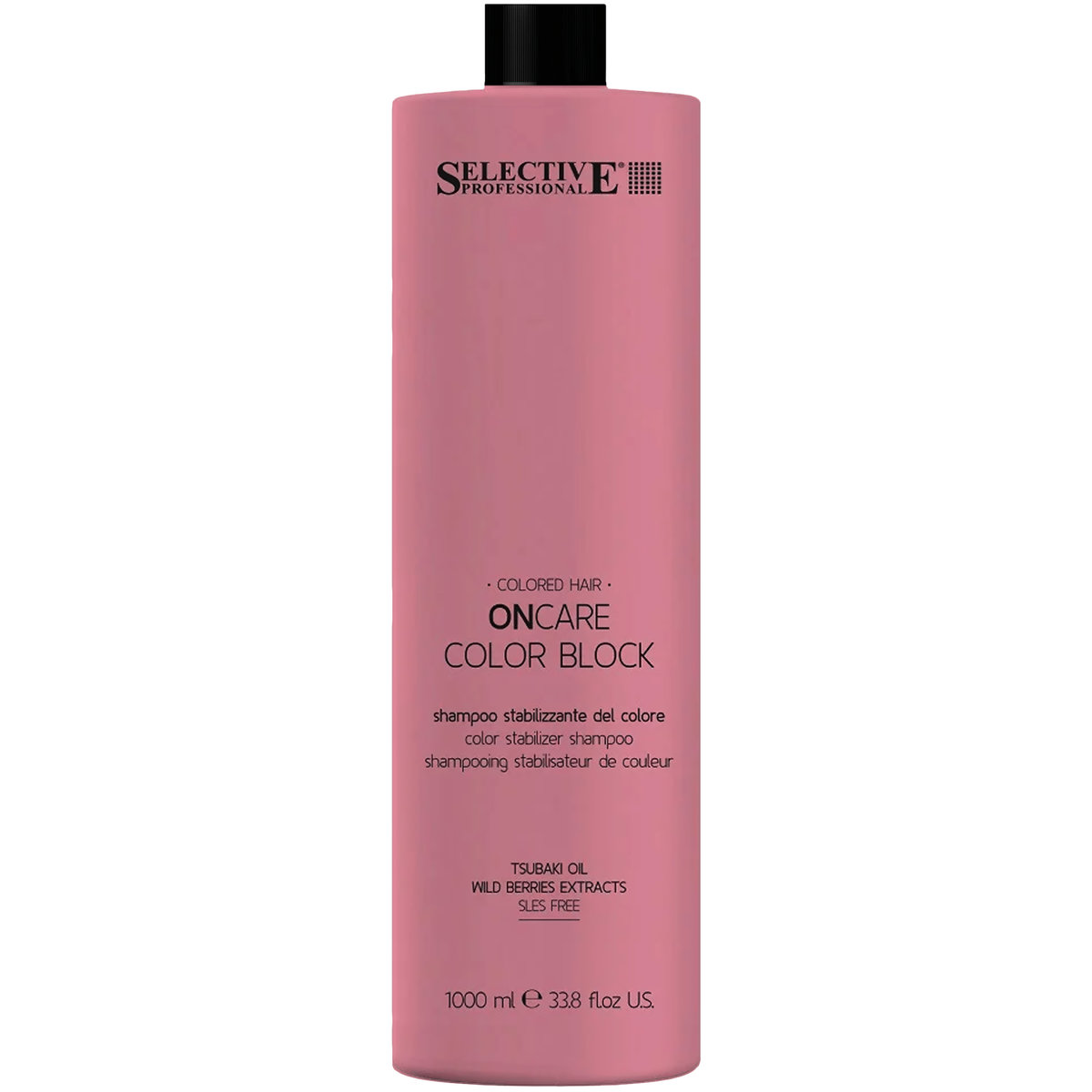 Selective, On Care Color Block, Szampon do włosów farbowanych, stabilizuje kolor, zapobiega blaknięciu, nawilża, 1000 ml