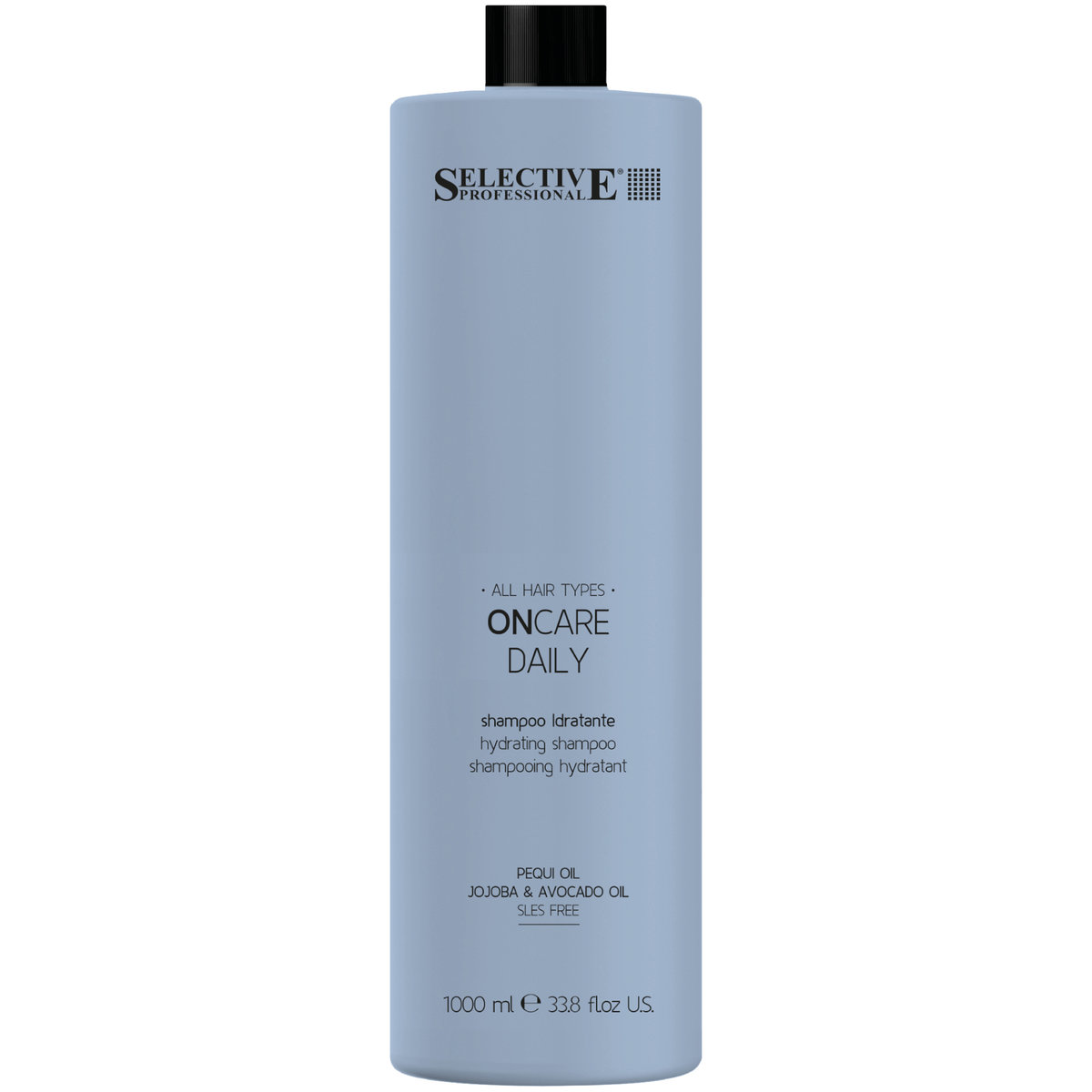 Selective, On Care, Szampon nawilżający do włosów delikatnie oczyszcza, 1000 ml