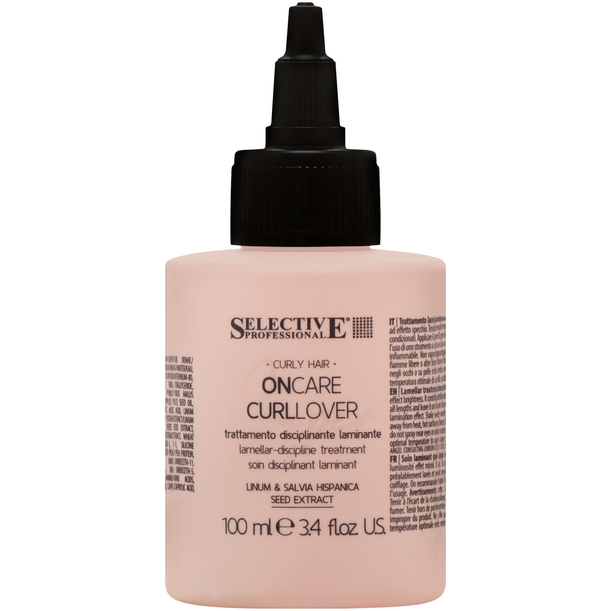 Selective, CurLover, Laminacja do włosów kręconych niweluje puszenie, 100 ml