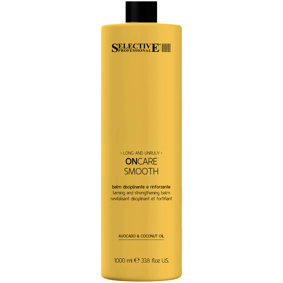 Selective, On Care Smooth Long and Unruly, Odżywka wygładzająca eliminuje puszenie się włosów, 1000 ml