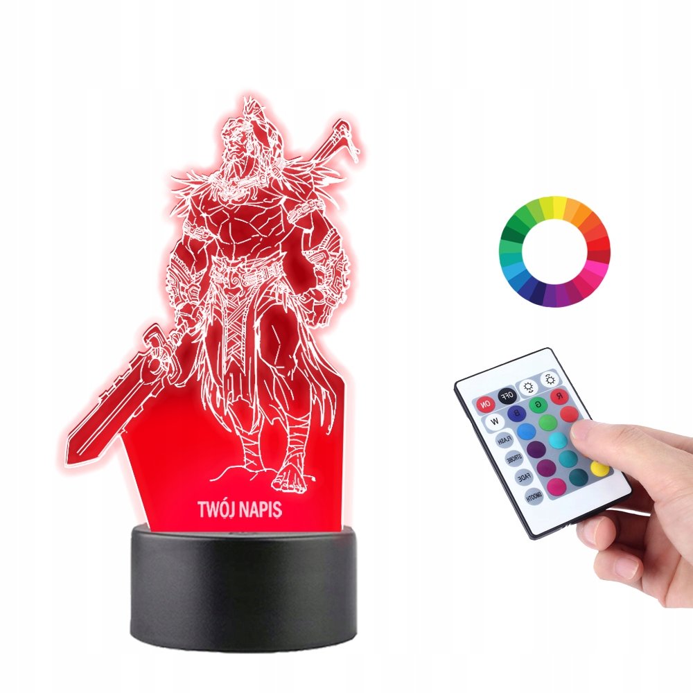 Lampka na Biurko Statuetka Diablo IV Barbarzyńca