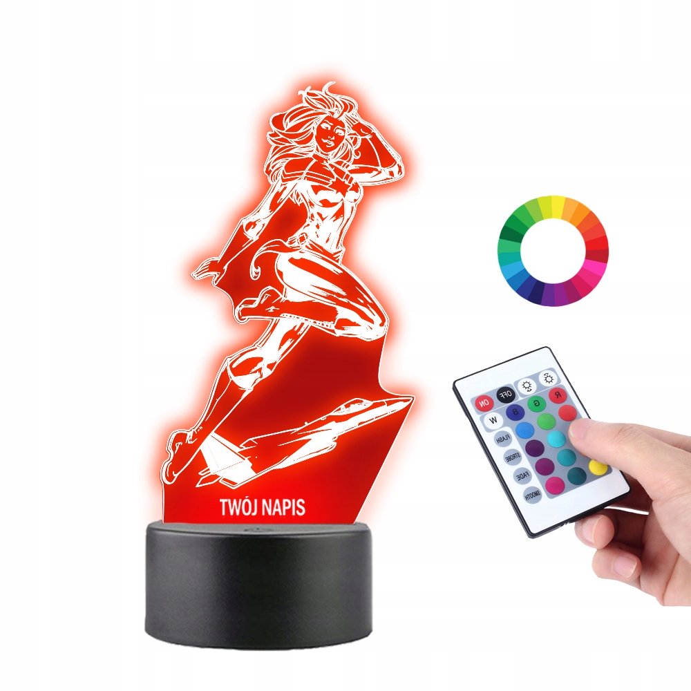 Lampka na Biurko Statuetka Kapitan Marvel Statek