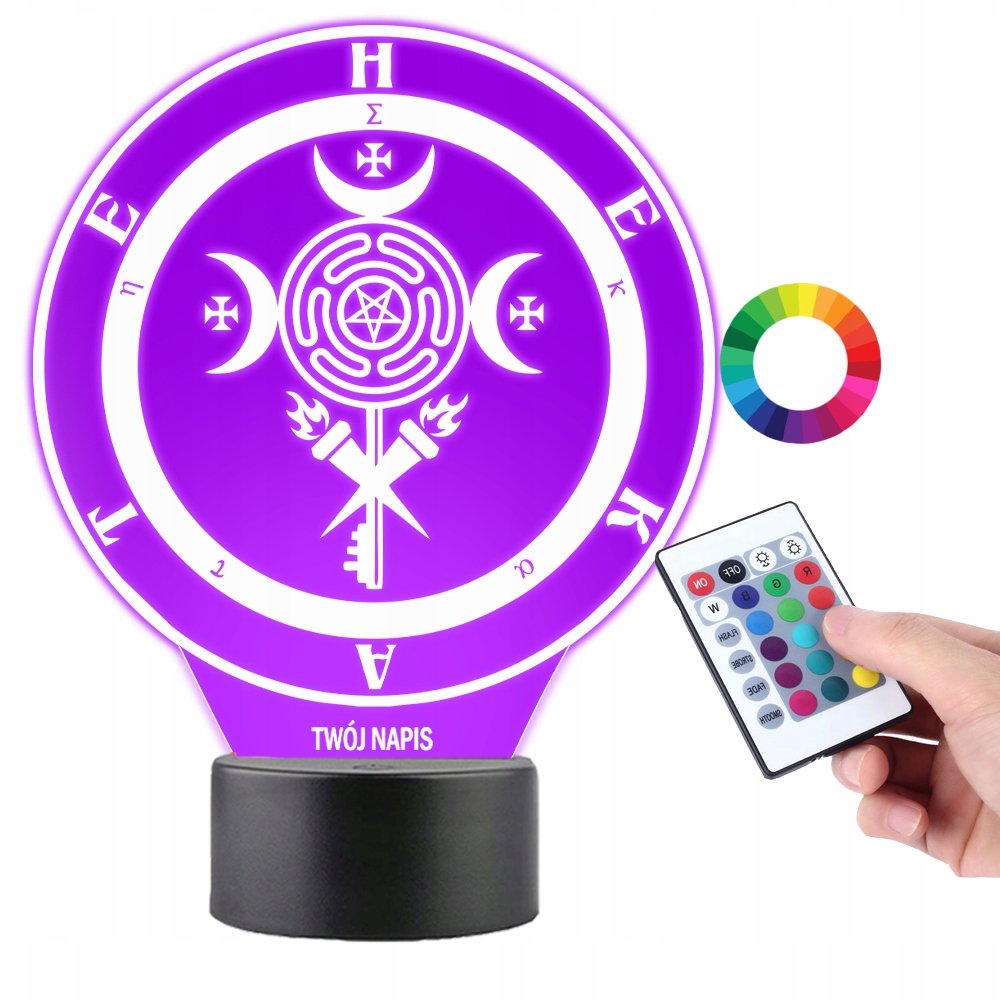 Lampka na Biurko Statuetka Hekate Symbol Magiczny