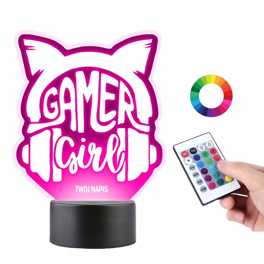 Lampka na Biurko Statuetka dla Gracza Gaming Girl