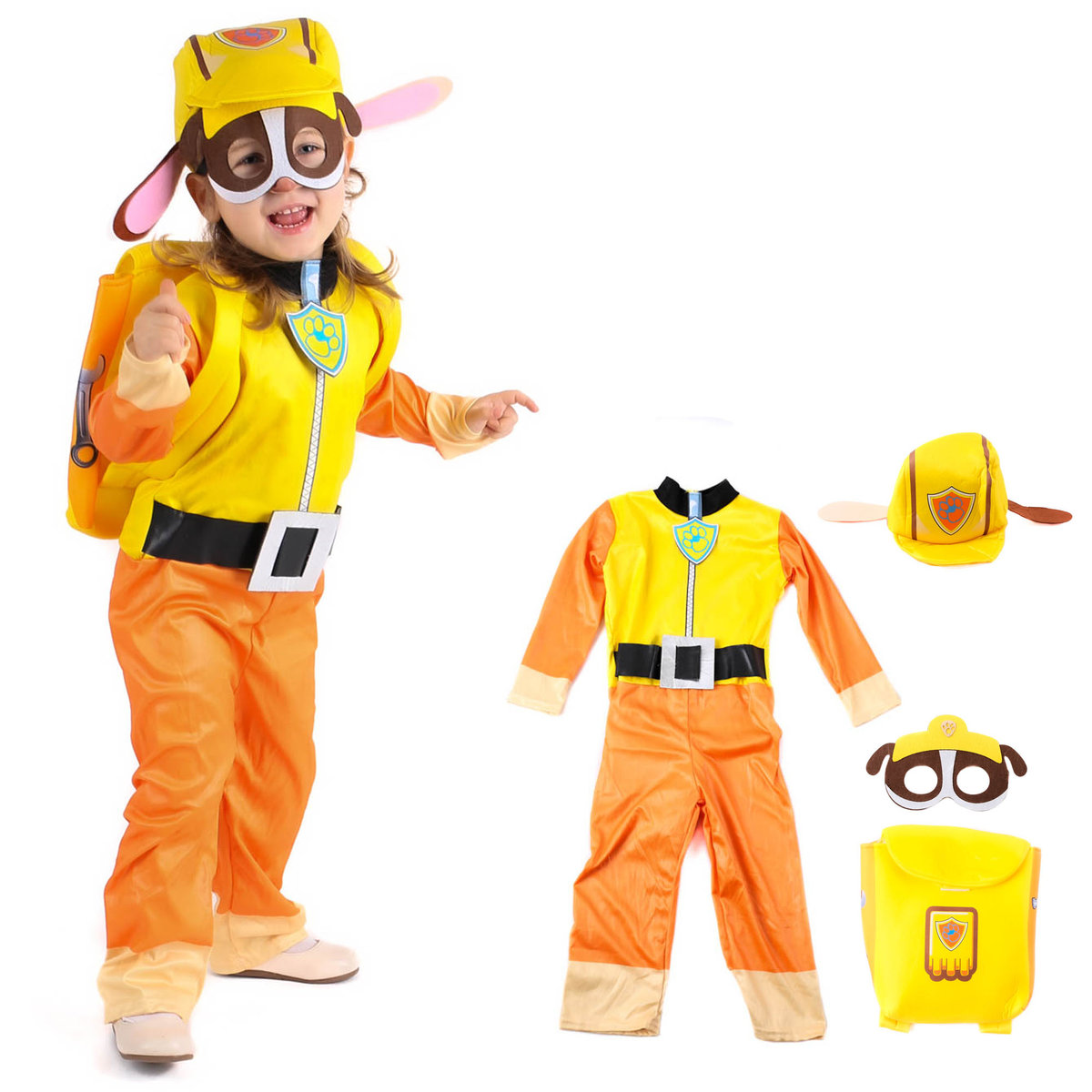 KOSTIUM STRÓJ PSI PATROL RUBBLE 2-3L CZAPKA PLECAK