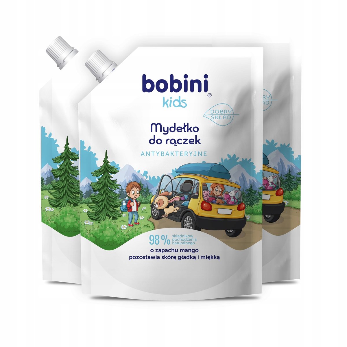 Bobini Mydło w Płynie dla Dzieci Mango Zapas 900ml