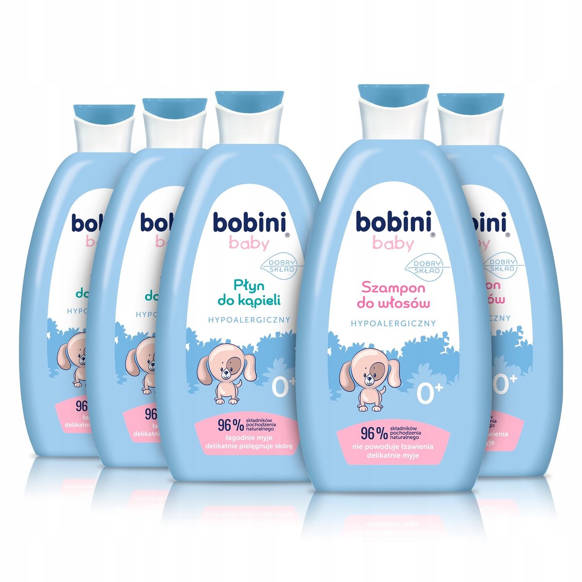 Bobini Szampon Płyn do Kąpieli dla Dzieci mix 5x300 ml