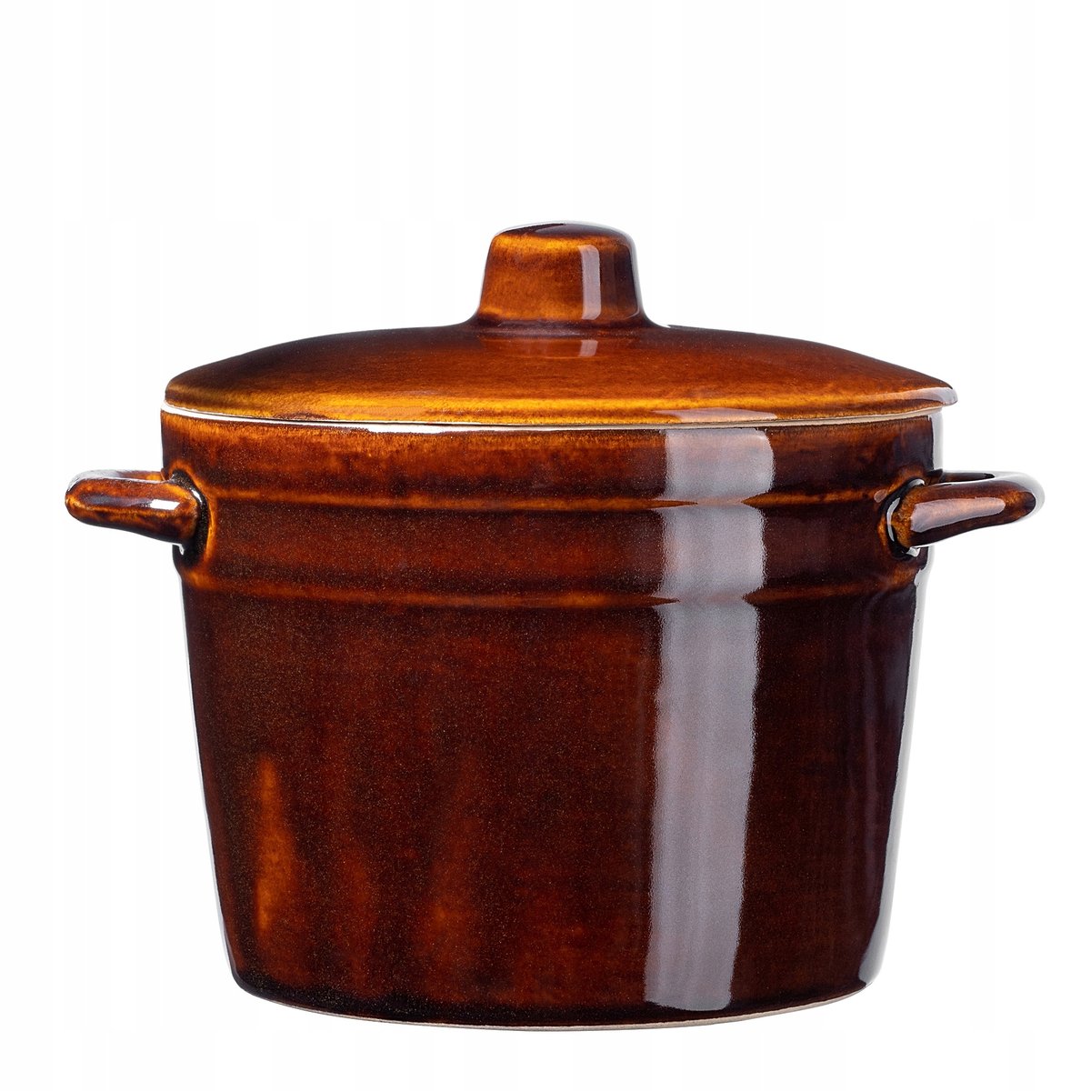 KADAX Garnek Kamionkowy z pokrywką 1,5L