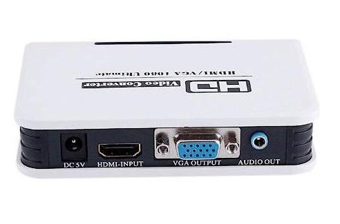 Adapter Konwerter Audio Vga Do Hdmi Full Hd