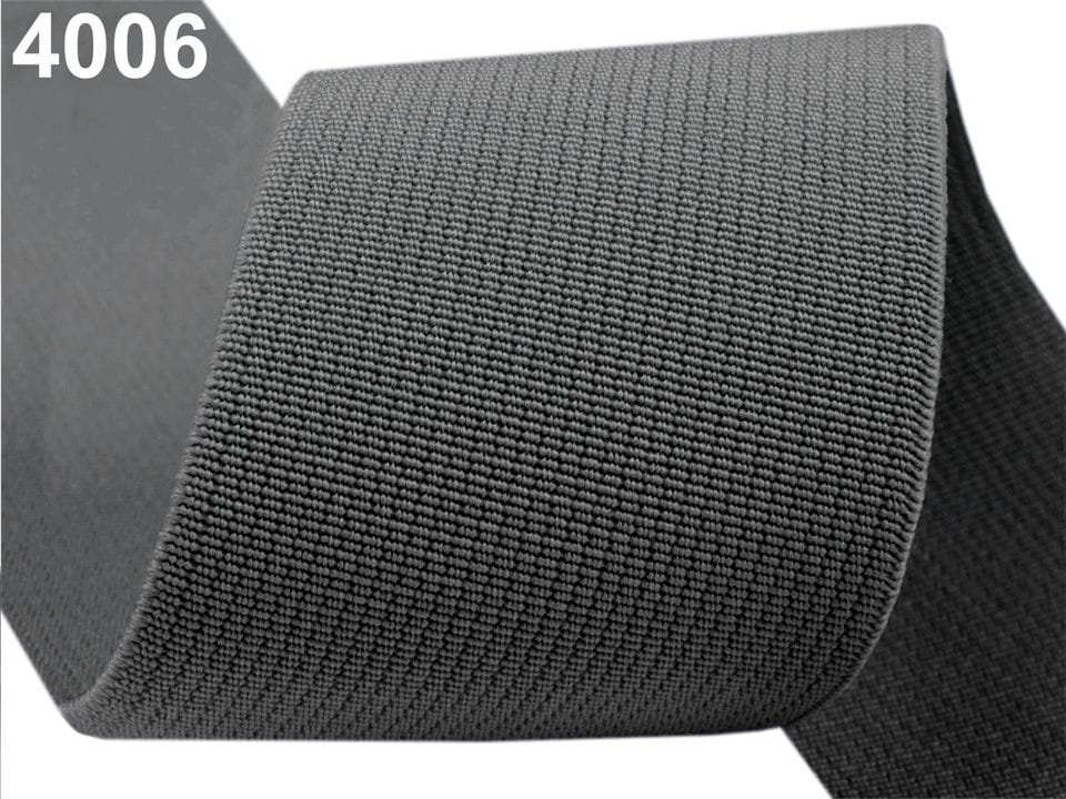 Guma płaska kolor 50 mm (1 mb) 4006 SZARA
