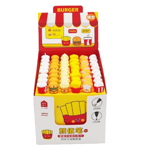 Długopis Żelowy Kawaii Fast Food Mix Wzorów