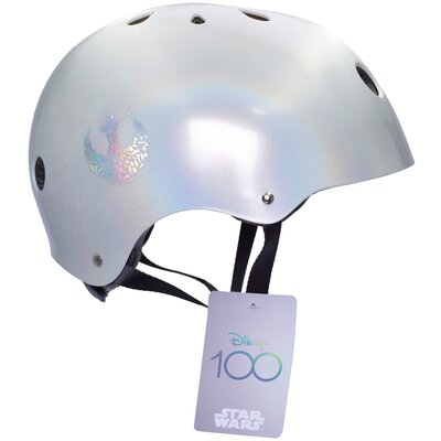 Kask rowerowy DISNEY Star Wars Holo D100 Srebrny dla Dzieci (rozmiar L) | Bezpłatny transport