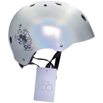 Kask rowerowy DISNEY Minnie Holo D100 Srebrny dla Dzieci (rozmiar L)