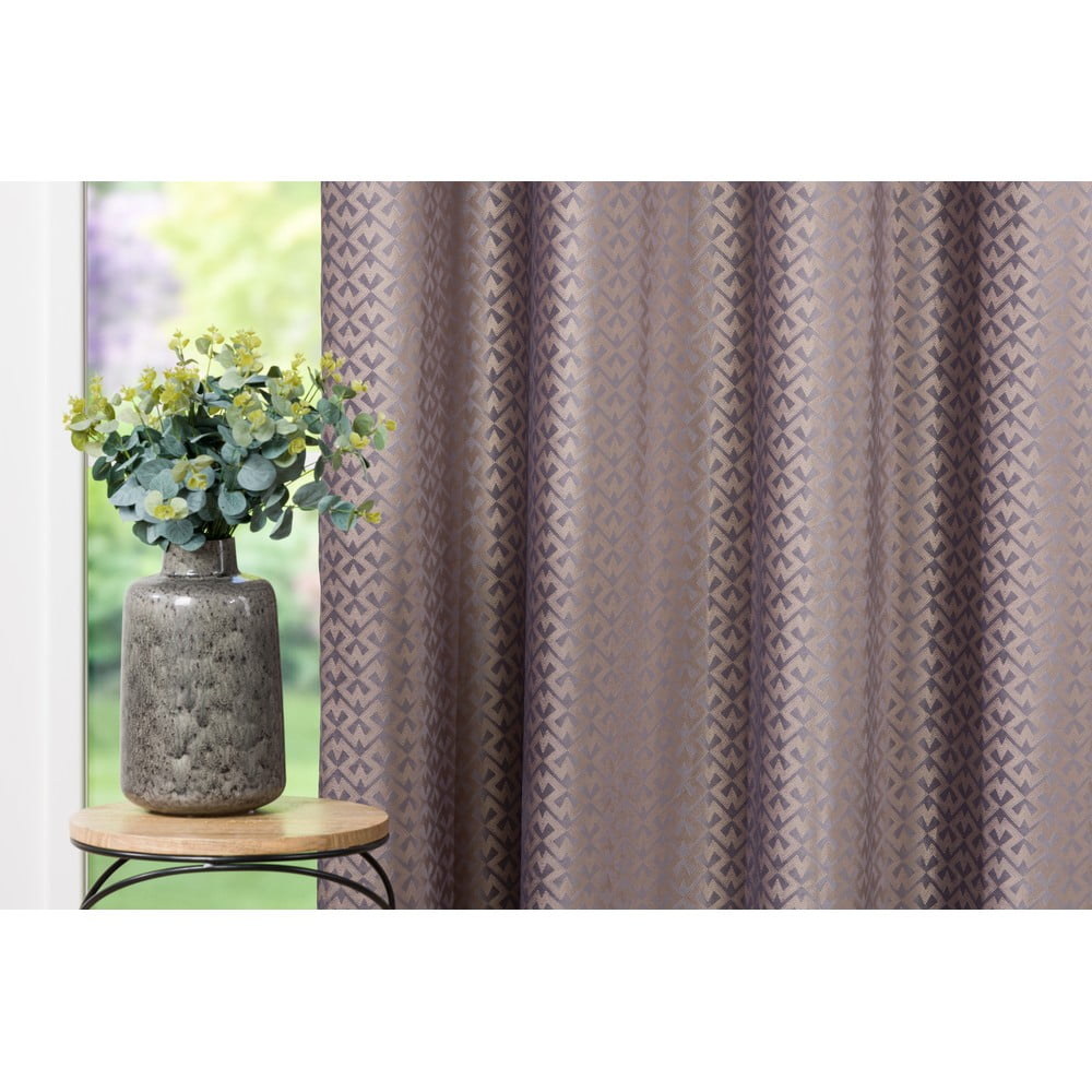Brązowa zasłona 140x260 cm Casal – Mendola Fabrics