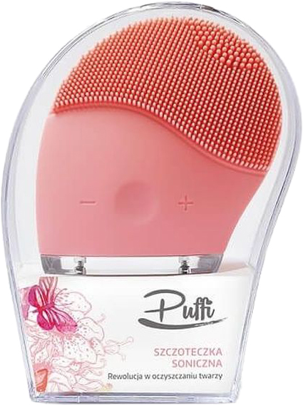 Puffi soniczna szczoteczka do twarzy różowa (5906395865017)