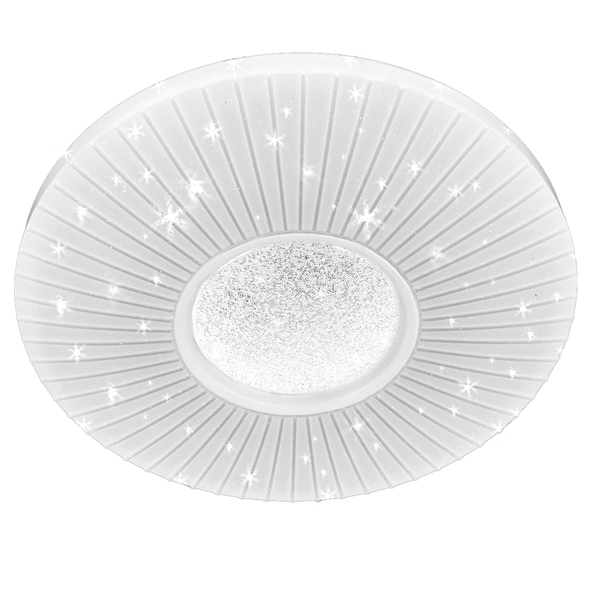 Dekoracyjna LAMPA sufitowa VEN P-6060/48 dekoracyjna OPRAWA plafon LED 74W z efektem gwiazd biały