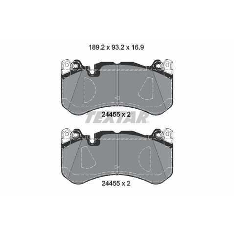 Klocki hamulcowe - komplet TEXTAR 2445503  w 24 h. Do 100 dni na zwrot. 100 tys. Klientów.
