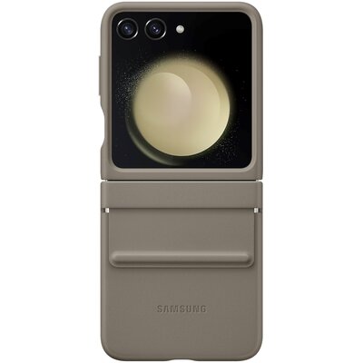 Samsung Flap ECO-Leather Cas do Galaxy Z Flip5 beżowe