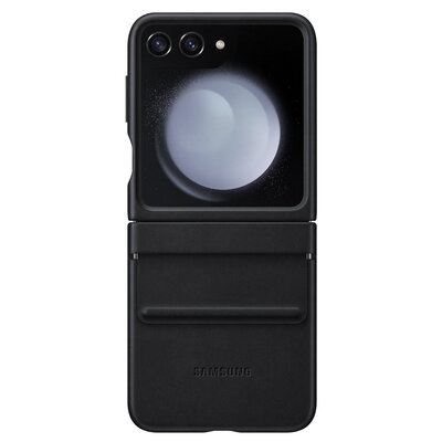Samsung Flap ECO-Leather Cas do Galaxy Z Flip5 czarne