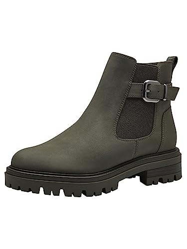 Tamaris Damskie botki 1-1-25499-41, oliwkowy, 37 EU
