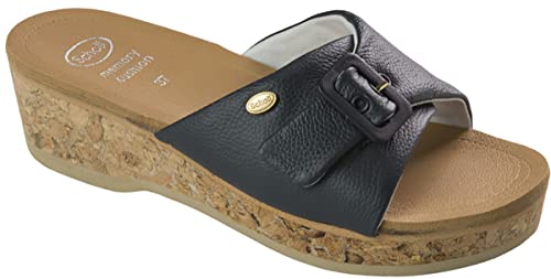 Scholl Wappy, sandały damskie, granatowy, 38 EU