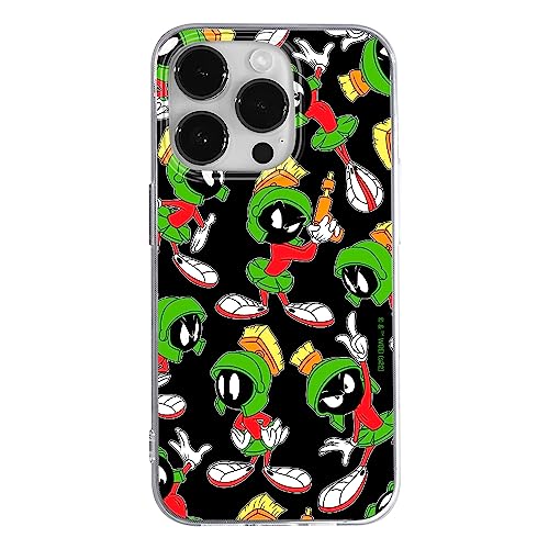 ERT GROUP etui na telefon Iphone 14 PRO, case oryginalny i oficjalnie licencjonowany przez Looney Tunes, wzór Marvin 004, optymalnie dopasowane, plecki z TPU częściowo przeźroczyste