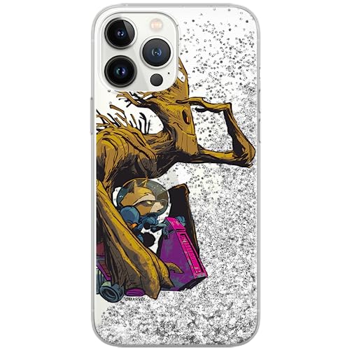 ERT GROUP etui na telefon Apple Iphone 14, case oryginalny i oficjalnie licencjonowany przez Marvel, wzór Guardians of the Galaxy 003, optymalnie dopasowane, z efektem płynnego brokatu