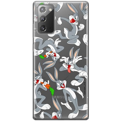ERT GROUP etui na telefon Samsung GALAXY NOTE 20, case oryginalny i oficjalnie licencjonowany przez Looney Tunes, wzór Bugs 013, optymalnie dopasowane, plecki z TPU częściowo przeźroczyste