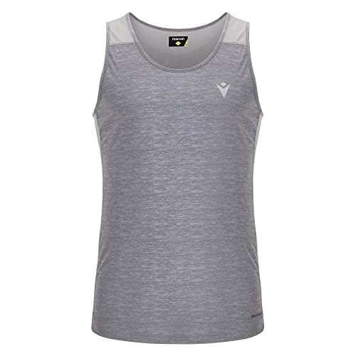 Macron Run Start Scd Placid Singlet Print Gry Mel Man Tank Mężczyźni