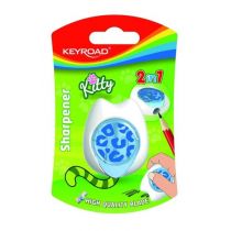Keyroad Temperówka plastikowa pojedyncza z gumką