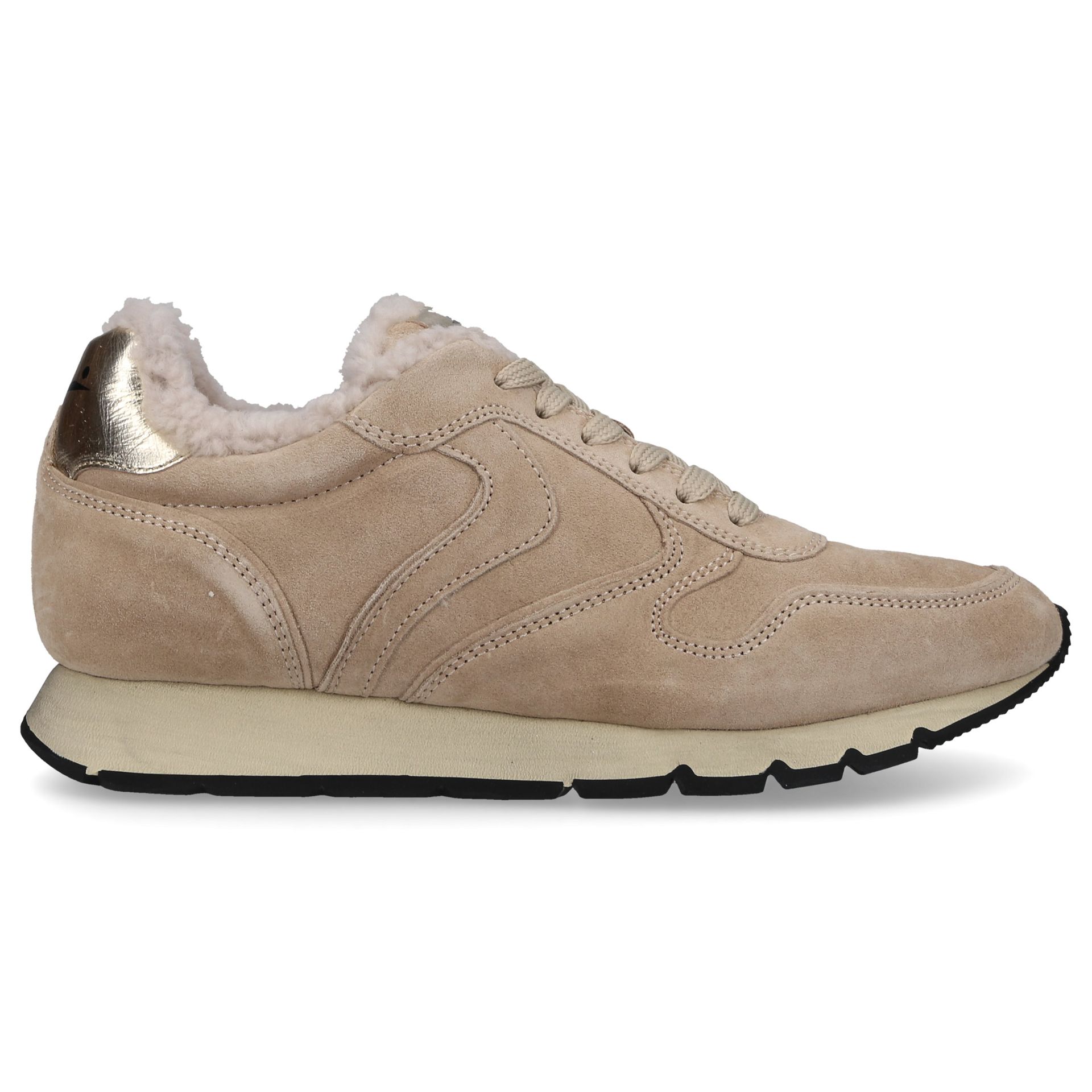 VOILE BLANCHE Trampki niskie JULIA FUR SUEDE zamsz