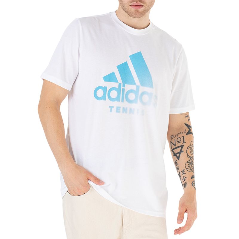 Koszulka adidas Tennis Aeroready Graphic Tee HA0969 - biała - Adidas