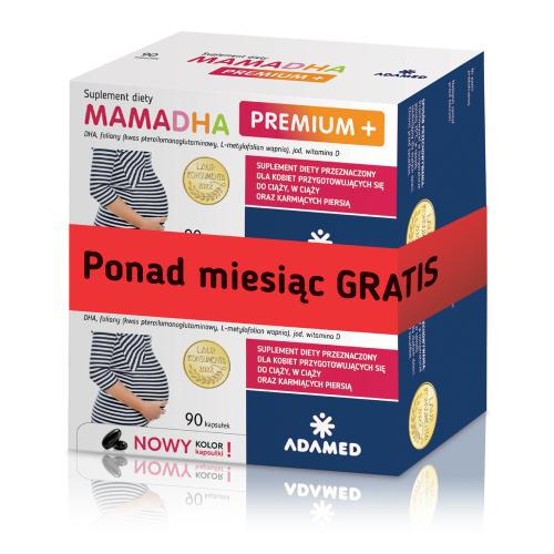 MamaDHA Premium + DUOPAK, 2x 90 kaps. >> 0zł za wysyłkę przy zakupach od 49 zł 