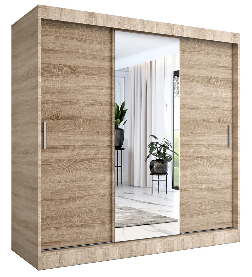 Szafa przesuwna dąb sonoma 200 cm G4-M64