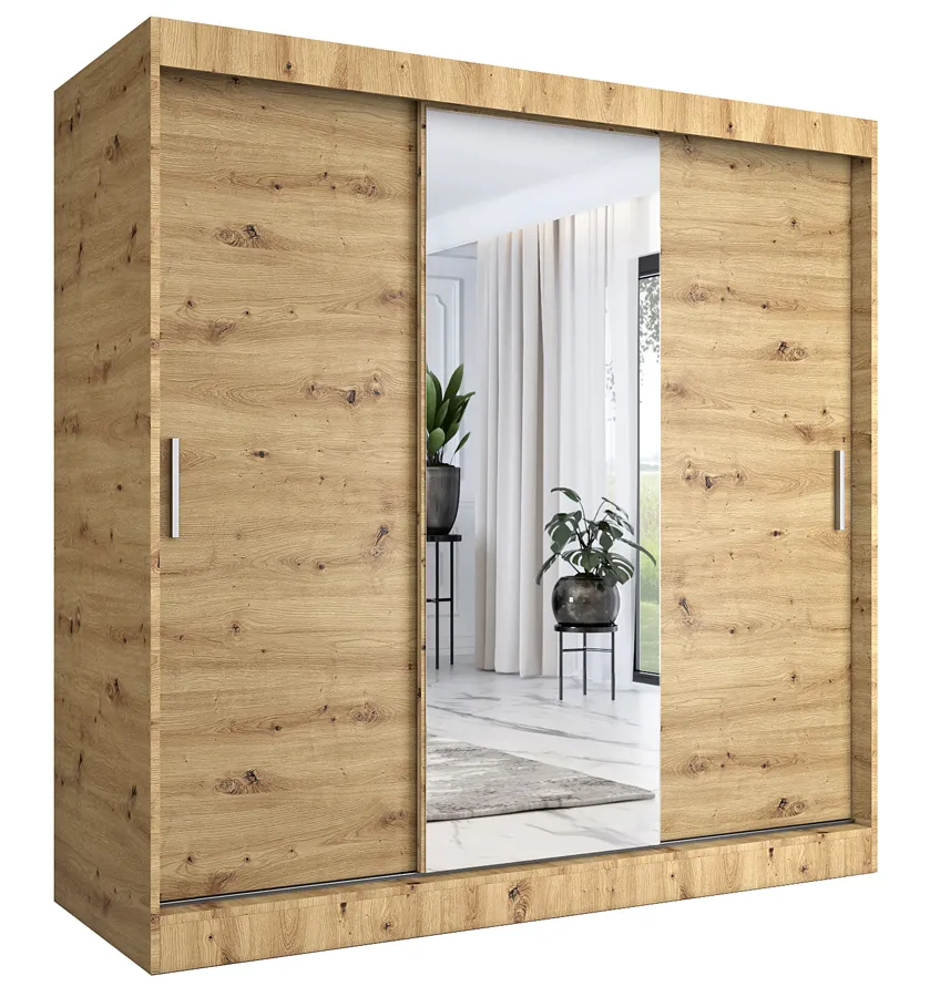 Szafa przesuwna dąb artisan 200 cm A0-N67