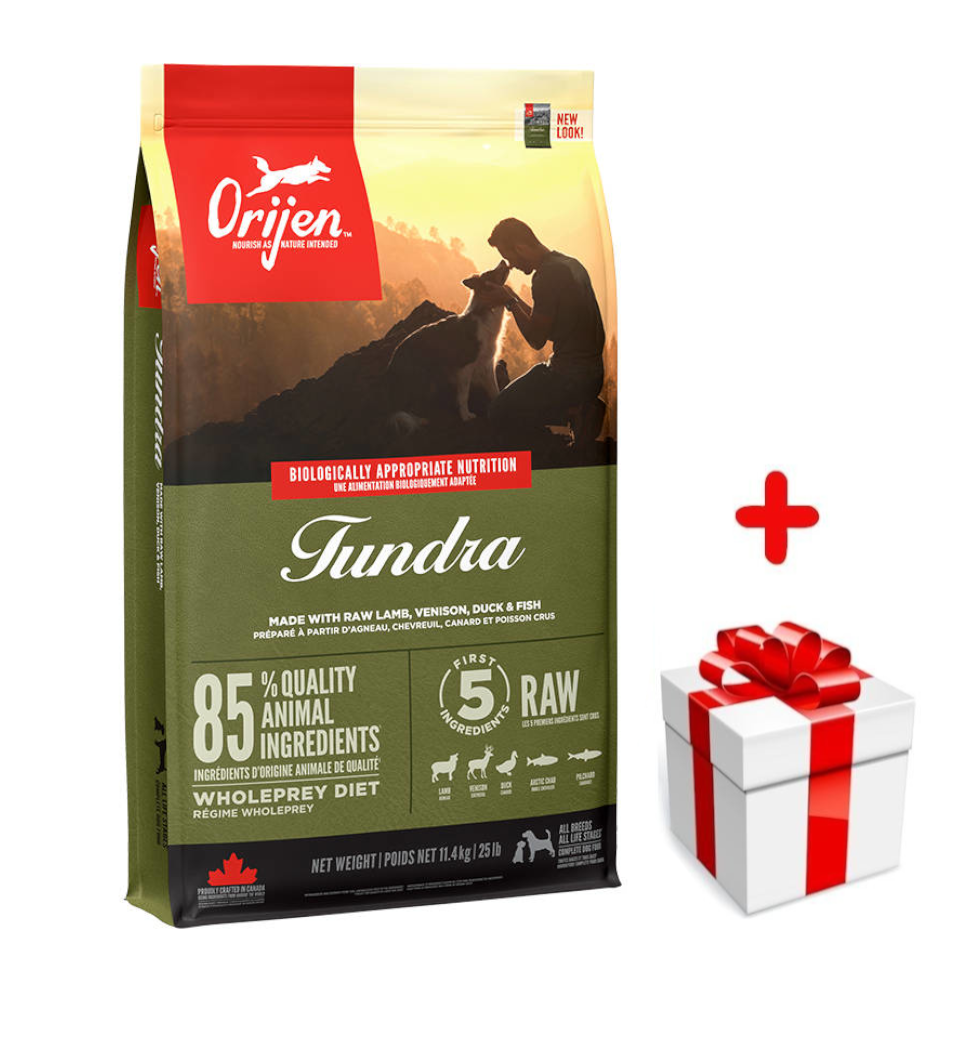 ORIJEN Tundra Dog 11,4kg + niespodzianka dla psa GRATIS!
