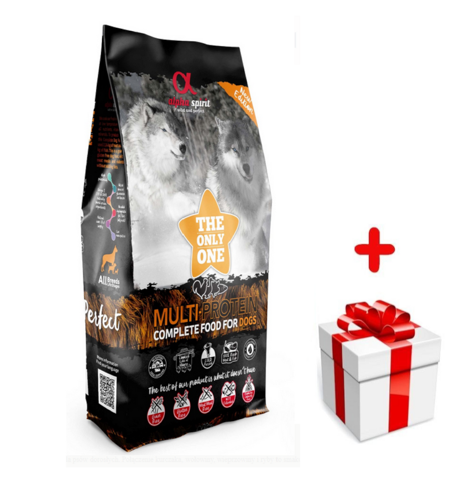 ALPHA SPIRIT Multiprotein 12kg + niespodzianka dla psa GRATIS!