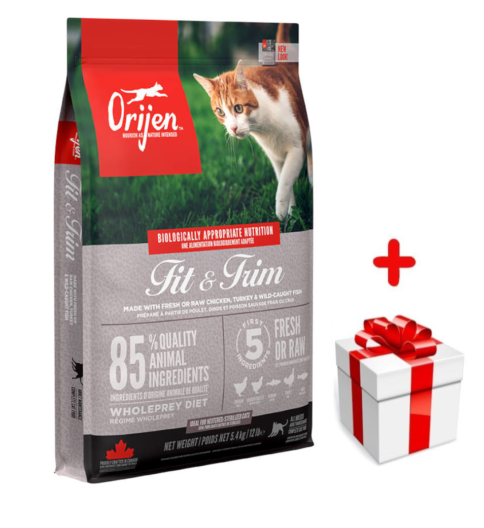 ORIJEN Fit & Trim Cat 5,4kg + niespodzianka dla kota